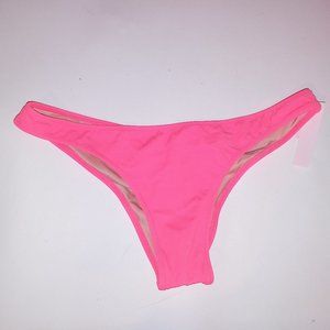 Victoria Secret Swim Bikini Bottom Itsy Solid Bright Orange Scrunch Butt Color C